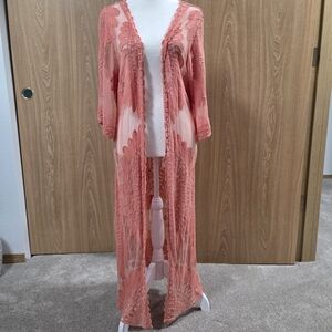 Rebellion Coral Lace Kimono